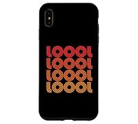Carcasa para iPhone XS MAX Loool LOL Funny Laugh LMAO LMFAO Lolol Abreviatura Abreviatura Abanico Texto