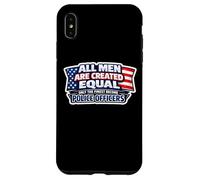 Carcasa para iPhone XS MAX Los Hombres fueron Creados Iguales, los Mejores se convirtieron en Oficiales de policía de EE. UU