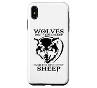 Carcasa para iPhone XS MAX Los Lobos no Pierden el sueño por la opinión de Las ovejas