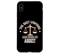 Carcasa para iPhone XS MAX Los Mejores Abogados Nacen en Agosto Regalo de cumpleaños