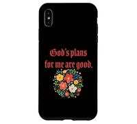 Carcasa para iPhone XS MAX Los Planes de Dios para mí Son Buenos - Floral Christian Faith