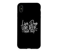 Carcasa para iPhone XS MAX Love Deep Live Sentadilla Profunda Entrenamiento Profundo Fitness