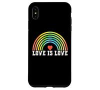 Carcasa para iPhone XS MAX Love is Love Rainbow Vintage Pride LGBTQ