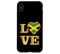 Carcasa para iPhone XS MAX Love Jamaica Día de la Independencia Jamaicana Corazón Bandera de Jamaica