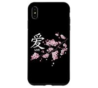 Carcasa para iPhone XS MAX Love Kanji Symbol & Japanese Sakura Valentine’s Day