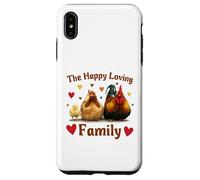 Carcasa para iPhone XS MAX Loving Cute Chicken Family Hen Rooster Chick Funny Farmer