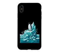 Carcasa para iPhone XS MAX Low Poly Penguin Iceberg Geometric Arctic Graphic