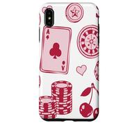 Carcasa para iPhone XS MAX Lucky Girl Energy Gambling Playing Cards Cherries and Dice