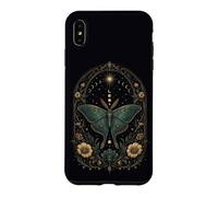 Carcasa para iPhone XS MAX Luna Moth Celestial Botánico Fases Lunares Gótico Boho