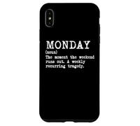 Carcasa para iPhone XS MAX Lunes Diccionario Definición Humor Cita