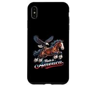 Carcasa para iPhone XS MAX Ma de I America Patriot Eagle Brown Horse Western Wild