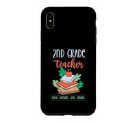 Carcasa para iPhone XS MAX Maestro de Segundo Grado Enseña motivar Amor Inspirar Lema Escolar