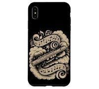 Carcasa para iPhone XS MAX Magical Flute Surrounded by Clouds and Music