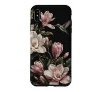 Carcasa para iPhone XS MAX Magnolia Flores Colibrí Botánico Floral Naturaleza