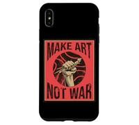Carcasa para iPhone XS MAX Make Art Not War Peaceful Artist Peace Pintor Hippie