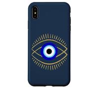 Carcasa para iPhone XS MAX Mal de Ojo Azul con símbolo de protección mística para Hombres y Mujeres