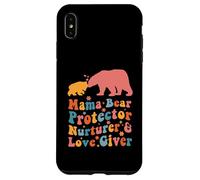 Carcasa para iPhone XS MAX Mama Bear Protector Love Giver Mothers Day Groovy Stylish