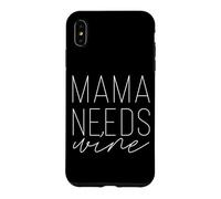 Carcasa para iPhone XS MAX Mamá Necesita Vino Divertido mamá Adulto Bebida día de la Madre