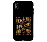 Carcasa para iPhone XS MAX Man The Myth Legend ha Jubilado Veterano de jubilación
