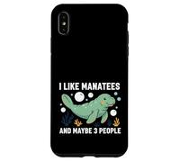 Carcasa para iPhone XS MAX Manatí Me Gustan los manatíes y quizás Papas flotantes para 3 Personas