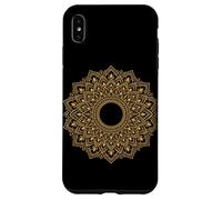 Carcasa para iPhone XS MAX Mandala Dorado Geometría Chakra Yoga Espiritual Amante Zen
