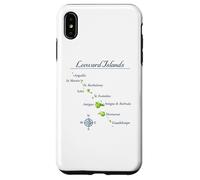 Carcasa para iPhone XS MAX Mapa de Islas de Sotavento Antigua St Martin Brabuda