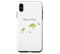 Carcasa para iPhone XS MAX Mapa Islas Baleares Mallorca Ibiza Menorca