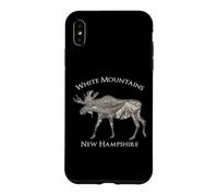 Carcasa para iPhone XS MAX Mapa Topográfico Vintage White Mountains New Hampshire Moose