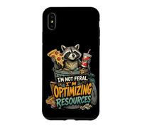 Carcasa para iPhone XS MAX Mapache Caótico Humor Oscuro Basura Diseño Urbano