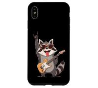 Carcasa para iPhone XS MAX Mapache Mecedora Músico Guitarra Eléctrica Dibujos