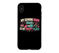 Carcasa para iPhone XS MAX Máquina de Coser Divertida My Sewing Room Is My Happy Place