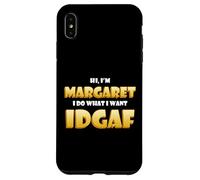 Carcasa para iPhone XS MAX Margaret Joke Idgaf Meme Funny Halloween Girl Costume Maggie