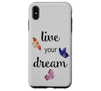 Carcasa para iPhone XS MAX Mariposas de Acuarela Live Your Dream