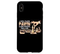 Carcasa para iPhone XS MAX Más poderoso Que un Rey | Chess Piece Chess Board Chess