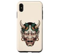 Carcasa para iPhone XS MAX Máscara Japonesa de Diablo Hannya Demonio japonés Oni Máscara Yokai Oni