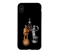 Carcasa para iPhone XS MAX Matrimonio alquímico del Rey/Reina Sol y Luna