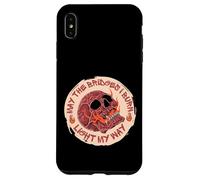 Carcasa para iPhone XS MAX May The Bridges I Burn Light My Way Skull Gothic Graphic