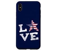 Carcasa para iPhone XS MAX Me Encanta la Bandera de la Libertad de EE. UU., Que Dice Que es una au Pair Orgullosa Patriota