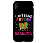 Carcasa para iPhone XS MAX Me Encanta ser un Autista, Abuela, arcoíris, Rompecabezas, Amor, Chico y niña