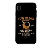 Carcasa para iPhone XS MAX Me Gusta mis Hombres cómo me Gusta mi café deslizándose Fuera del Techo