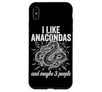 Carcasa para iPhone XS MAX Me Gustan Las anacondas y Tal Vez 3 Personas Herping Zoo