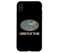 Carcasa para iPhone XS MAX Me Parece Plano | Divertido diseño gráfico sarcástico de la Tierra