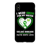 Carcasa para iPhone XS MAX Me Pongo Verde para mi Hermana Concientización sobre la Enfermedad celíaca