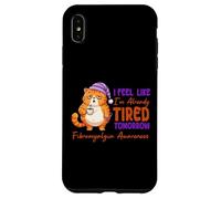 Carcasa para iPhone XS MAX Me Siento como si ya estuviera Cansado mañana Conciencia de la Fibra