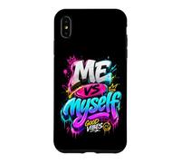 Carcasa para iPhone XS MAX Me Vs Myself Graffiti Style Urban Streetwear Apparel Design
