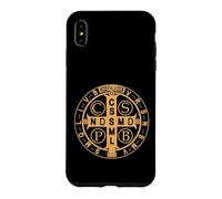 Carcasa para iPhone XS MAX Medalla de San Benito Pax Paz y Protección