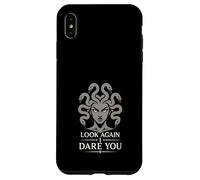Carcasa para iPhone XS MAX Medusa Horror Mitología Serpiente Cabello Gorgona Oscuro Femenino