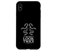 Carcasa para iPhone XS MAX Medusa Horror Mitología Serpiente Cabello Gorgona Oscuro Femenino
