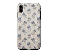 Carcasa para iPhone XS MAX Medusa Océano Animal Vida Marina Vintage