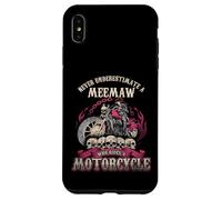 Carcasa para iPhone XS MAX Meemaw - Camisa de Motociclista Never Underestimate Motorcycle Grandma